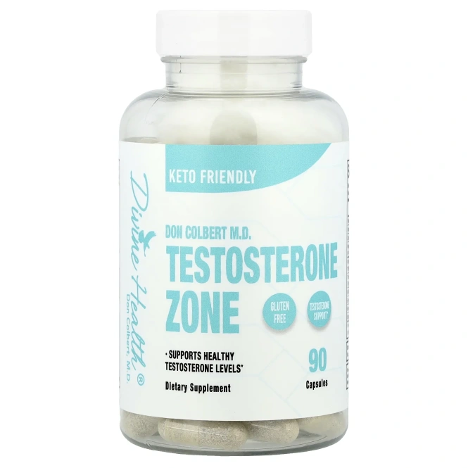 Divine Health, Дон Кольбер, доктор медицины Testosterone Zone, 90 капсул