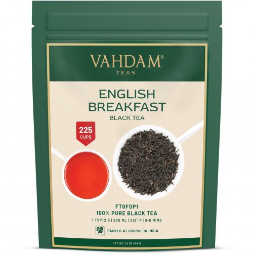 Vahdam Teas, черный чай, для английского завтрака, 454 г (16 унций)