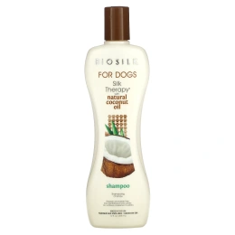Biosilk, Silky Therapy с натуральным шампунем с кокосовым маслом, для собак, 355 мл (12 жидк. унц.)