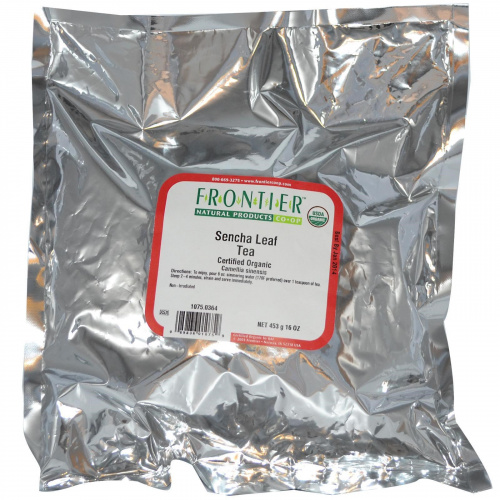 Frontier Natural Products, Органический листовой чай сенча, 16 унций (453 г)