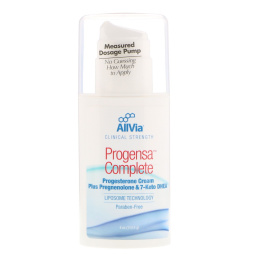 AllVia, Progensa Complete, Progestrone Cream Plus Pregnenolone With 7-Keto DHEA, 4 fl oz (113.4 g)