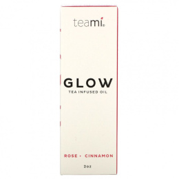 Teami, Glow, масло для лица с чаем, роза и корица, 2 унции