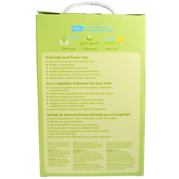 i play Inc., Зеленые ростки, лоток для холодильника для свежего детского питания, розовый, 1 лоток