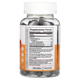 Lifeable, жевательные таблетки с железом + витамином C, со вкусом винограда, 20 мг, 60 штук (10 мг в 1 жевательной таблетке)