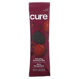 Cure Hydration, сбалансированная смесь электролитов, лесные ягоды и гранат, 14 отдельных пакетиков по 8,3 г (0,29 унции)