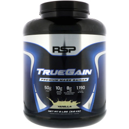 RSP Nutrition, TrueGain Premium Mass Gainer, Vanilla, 6 lbs (2.6 kg)