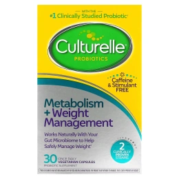 Culturelle, пробиотики для здорового метаболизма и коррекции веса, 12 млрд КОЕ, 30 вегетарианских капсул