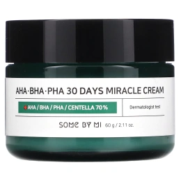 Some By Mi, Крем с кислотами AHA, BHA, и PHA, для устранения несовершенств кожи за 30 дней, 60 г