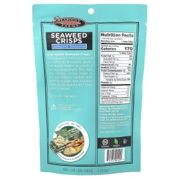 Seapoint Farms, чипсы из морских водорослей, миндаль и кунжут, 35 г (1,2 унции)