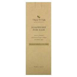 Tree To Tub, Soapberry For Hair Shampoo, для всех типов волос, сицилийский лимон и чайное дерево, 250 мл (8,5 жидк. унц.)