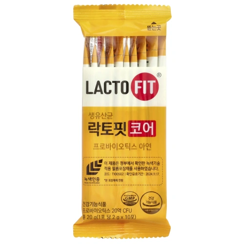 Lactofit, Пробиотик, сердцевина, 60 стиков (2 г) каждый