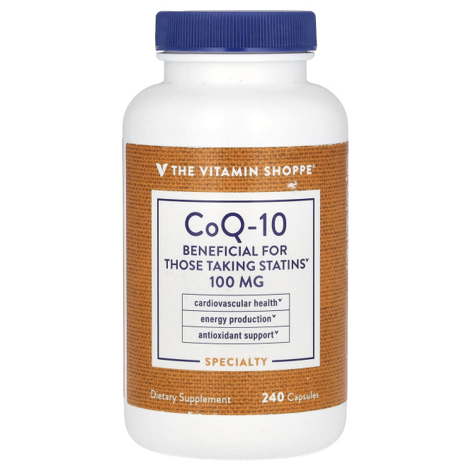 The Vitamin Shoppe, коэнзим Q10, 100 мг, 240 капсул