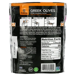 Gaea, Греческие оливки, оливки каламата без косточек, 5,3 унции (150 г)
