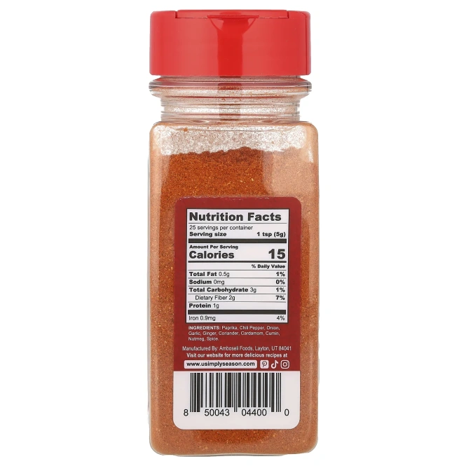 USimplySeason, эфиопская приправа, бербера, 135 г (4,8 унции)