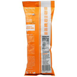 Halfpops, Необычно Хрустящий Попкорн, Выдержанный Белый Сыр Чеддер, 4,5 унции (128 г)