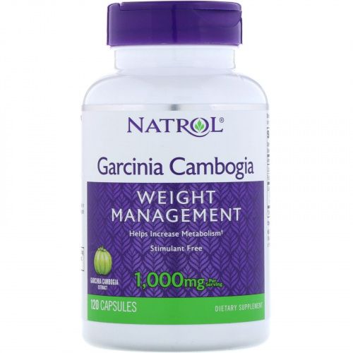 Natrol, Гарциния камбоджийская, 1 000 мг, 120 капсул