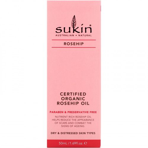 Sukin, Certified Organic Rosehip Oil, Rosehip, 1.69 fl oz (50 ml)