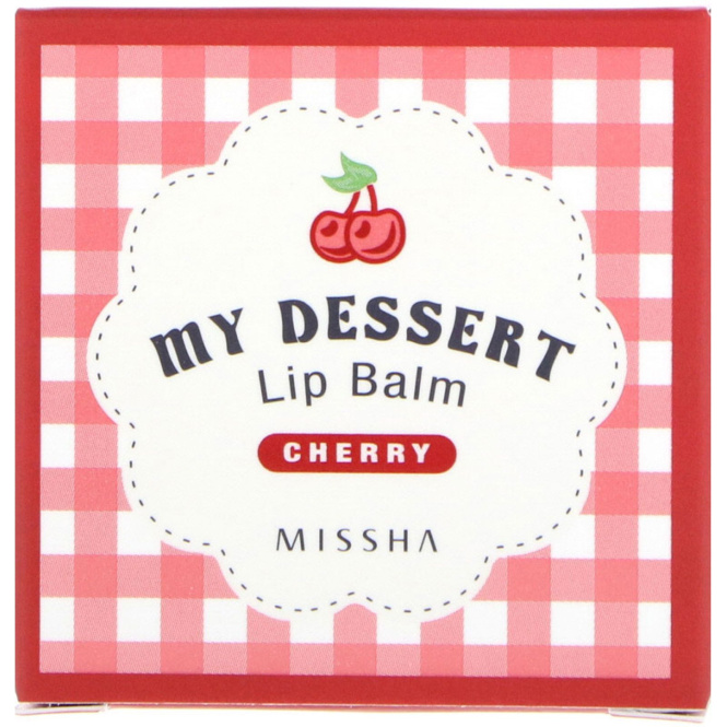 Missha, Бальзам для губ "Мой десерт", вишня, 15 г