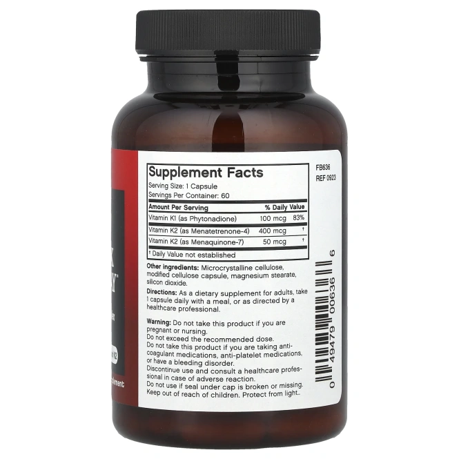 FutureBiotics, Витамин K Тройная Функция,  60 капсул