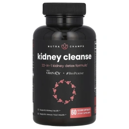 NutraChamps, Kidney Cleanse, 60 веганских капсул, которые легко глотать