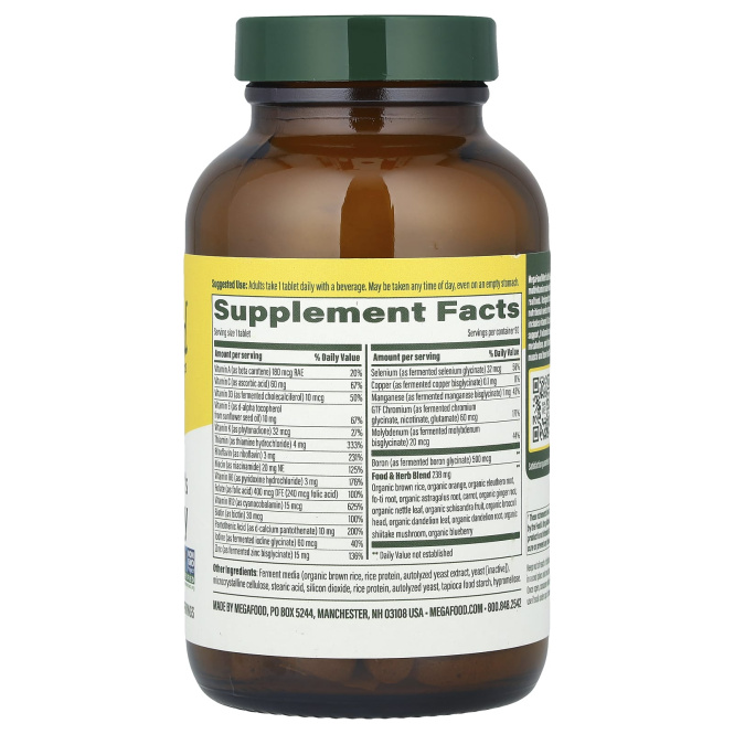 MegaFood, Ежедневные витамины для мужчин, без железа, 90 таблеток