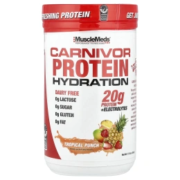 MuscleMeds, Carnivor Protein Hydration, протеин, тропический пунш, 500 г (17,6 унции)