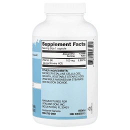 Vitacost, Everyday Essentials, Vitamin B-6, 100 mg, 300 Capsules