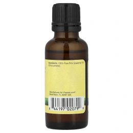 Vitacost, 100% Pure Pink Grapefruit Oil, 1 fl oz (30 ml)