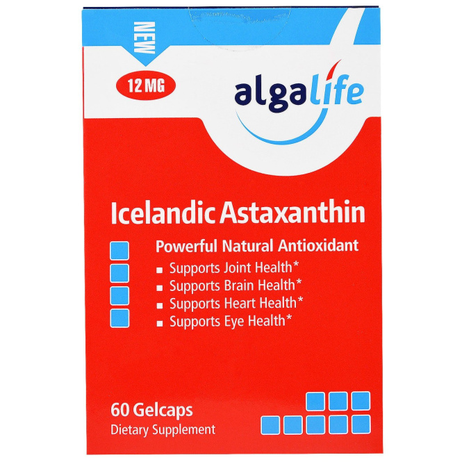 Algalife, Icelandic Astaxanthin, 12mg, 60 Gelcaps