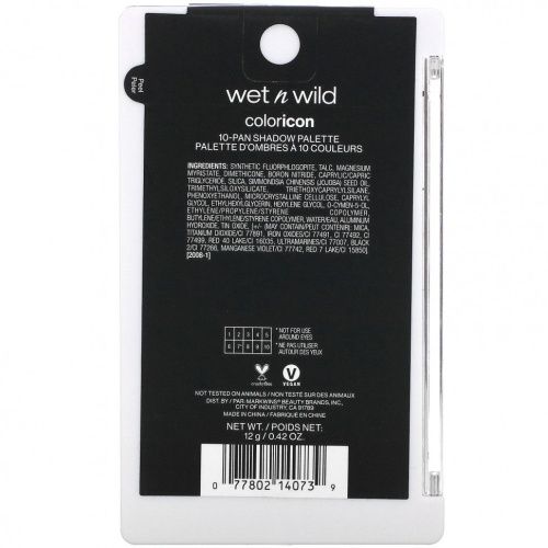 Wet n Wild, Color Icon, палитра теней из 10 оттенков, нюдовое пробуждение, 12 г (0,42 унции)
