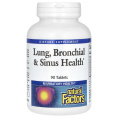 Natural Factors, Здоровье дыхательных путей (Lung, Bronchial & Sinus Health), 90 таблеток