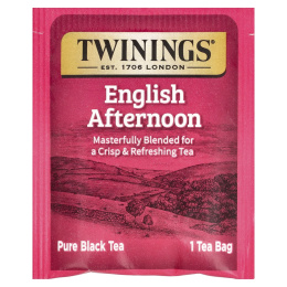 Twinings, Чистый черный чай, английский полдник, 20 чайных пакетиков, 40 г (1,41 унции)