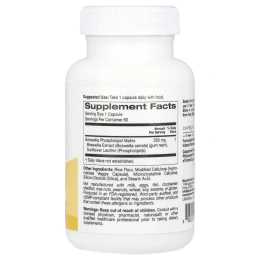 Super Nutrition, Босвеллия пильчатая, фитосомы, 250 мг, 60 растительных капсул