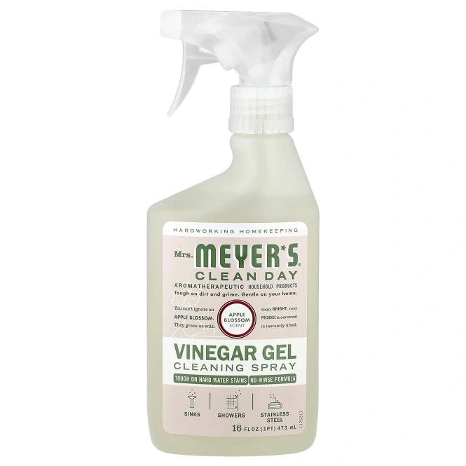 Mrs. Meyers Clean Day, очищающий спрей-гель с уксусом, яблоня, 473 мл (16 жидк. унций)