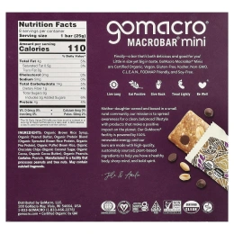 GoMacro, Kids MacroBar®, овсяное печенье с шоколадной крошкой, 7 шт. по 25 г (0,9 унции)