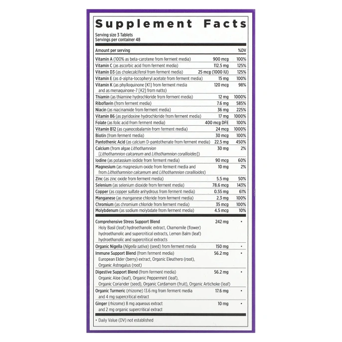 New Chapter, Мультивитамины Perfect Calm, 144 таблетки