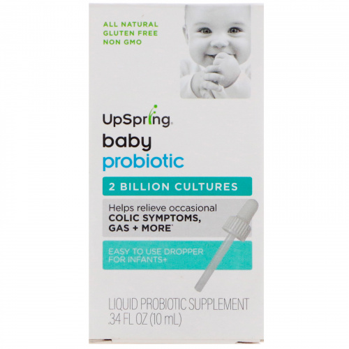 UpSpring, Пробиотики для малышей, .34 ж. унц.(10 мл)