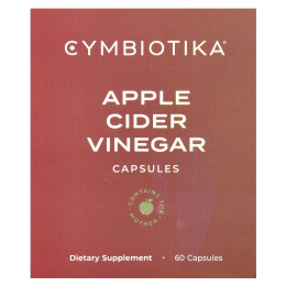 Cymbiotika, яблочный уксус, 60 капсул