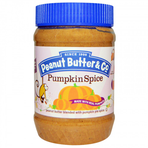 Peanut Butter & Co., Пряная тыква, арахисовое масло с пряной смесью для тыквенного пирога, 16 унций (454 г)