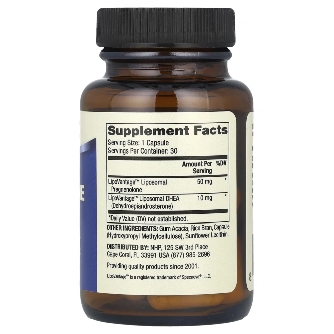 Dr. Mercola, Липосомальный прегненолон с ДГЭА, 30 капсул