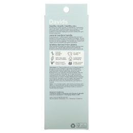 Davids, премиальный бамбуковый зубная щетка, мягкая, для взрослых, 3 шт.