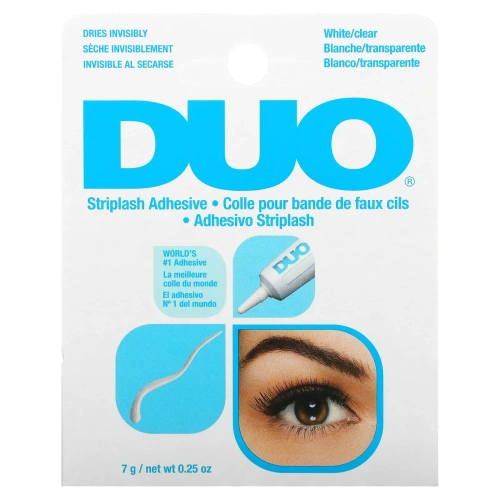 DUO, Клей для накладных ресниц, белый/прозрачный, 7 г (0,25 унции)