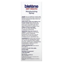 Biotene Dental Products, Увлажняющий спрей для сухого рта, нежная мята, 44,3 мл (1,5 жидк. унц.)