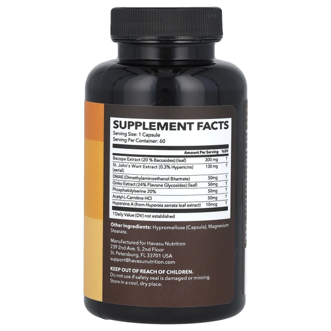 Havasu Nutrition, Neuro-Ignite + зверобой, 60 капсул