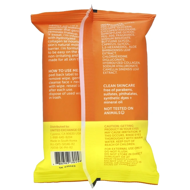 Nu-Pore, Влажные салфетки с коллагеновой эссенцией, 25 влажных салфеток