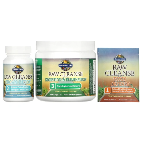 Garden of Life, RAW Cleanse, The Ultimate Standard in Cleansing and Detoxification, 3 Part Program