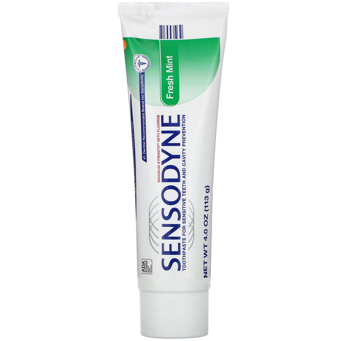 Sensodyne, Зубная паста с фтором, «Свежая мята», 113 г