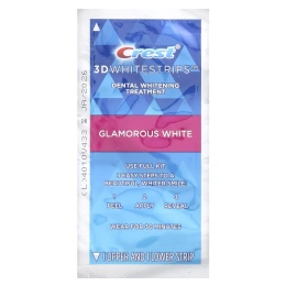 Crest, 3D Whitestrips, Glamorous White, комплект для отбеливания зубов, 28 полосок