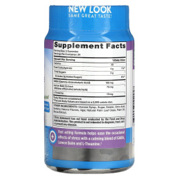 Nature's Truth, Поддержка стресса + ГАМК, L-теанин, натуральный лимон и клубника, 48 жевательных таблеток