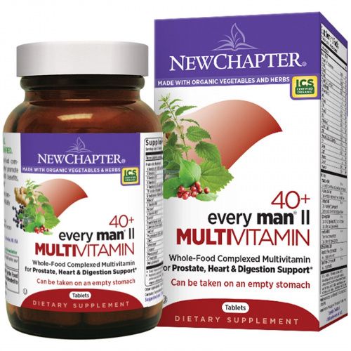 New Chapter, Мультивитаминный комплекс для мужчин за 40, 96 таблеток